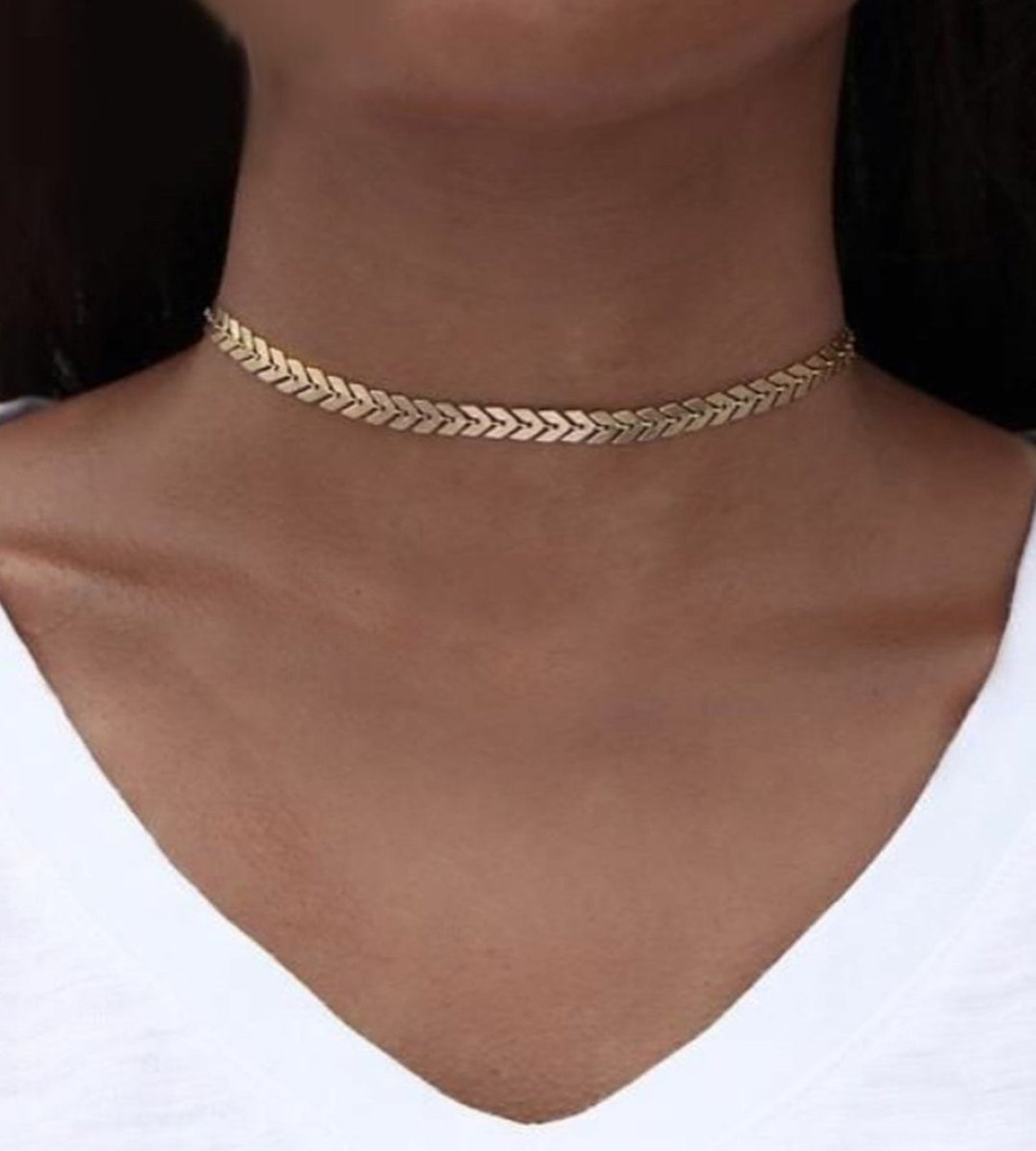 Sleek Charm Single Layer Choker