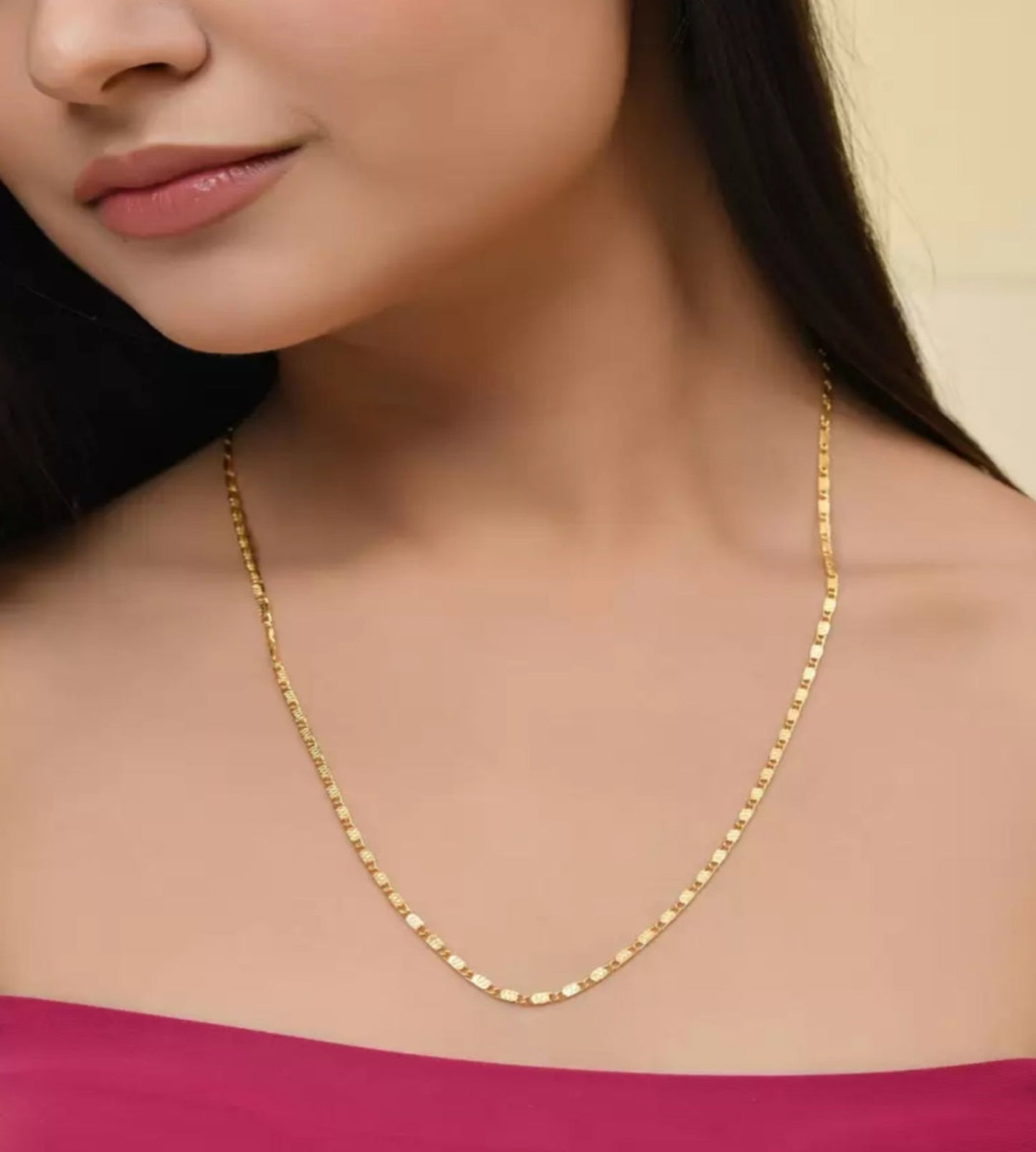 Elegant Box Chain Necklace for Women