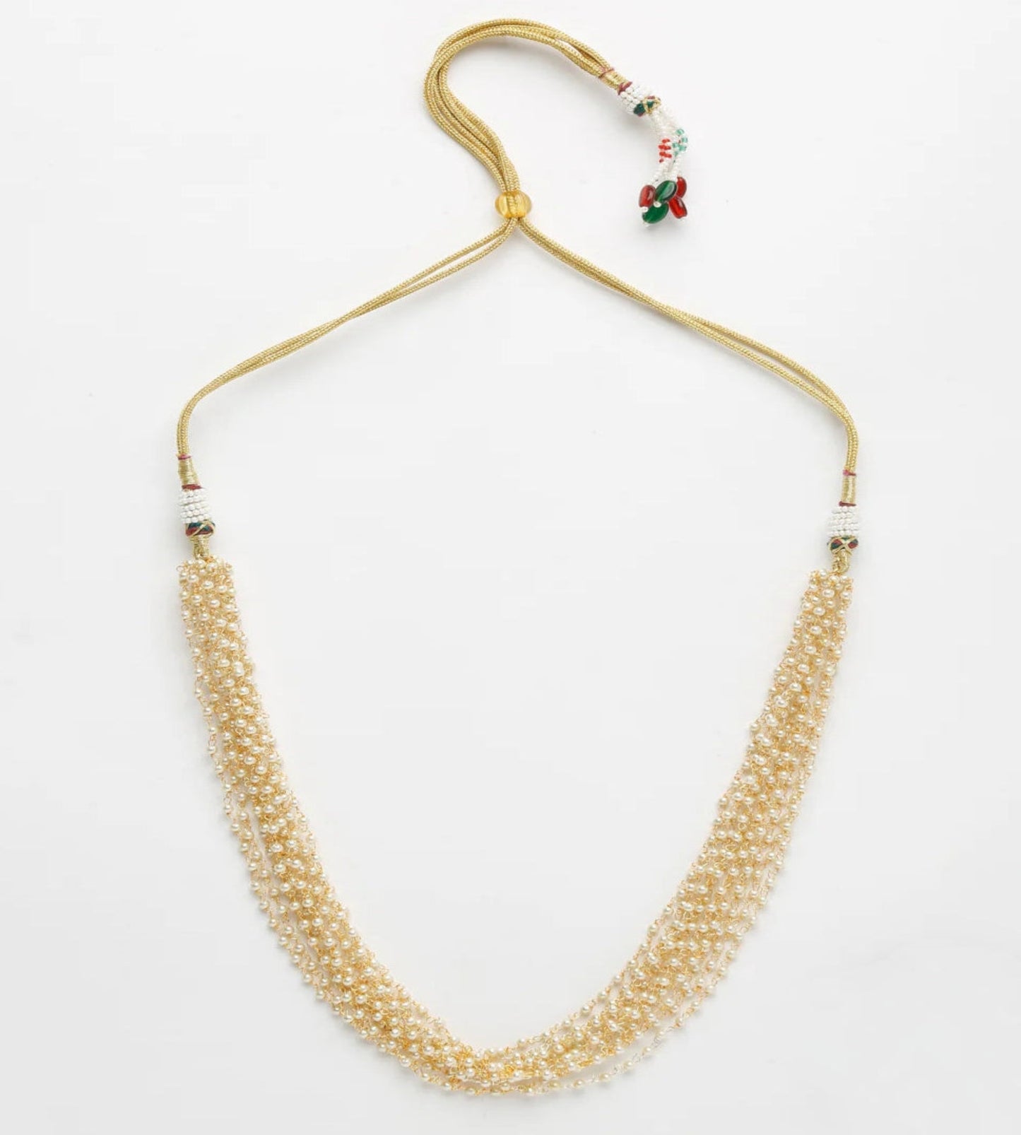 Multi Strand Pearl Beaded Statement Necklace for Women