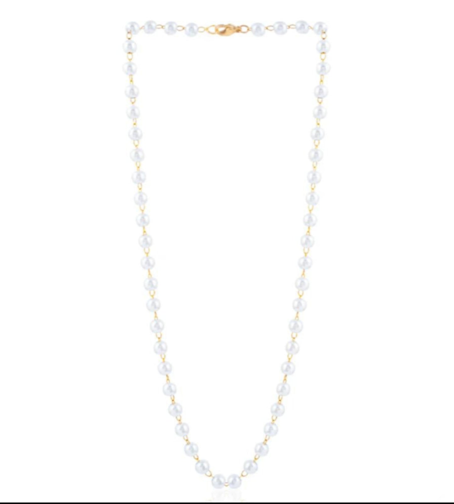 Elegant Classic Pearl Bead Necklace