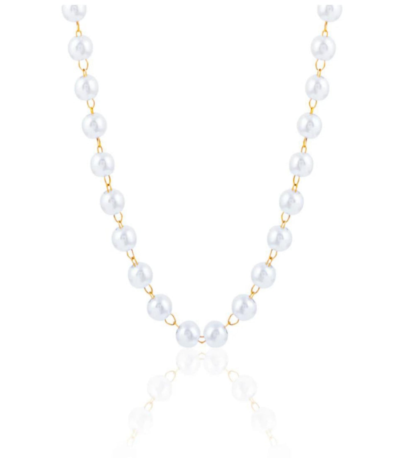 Elegant Classic Pearl Bead Necklace