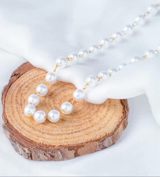Elegant Classic Pearl Bead Necklace