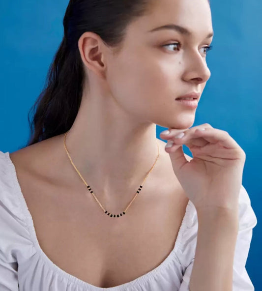 Minimal Gold Plated Mangalsutra for Women
