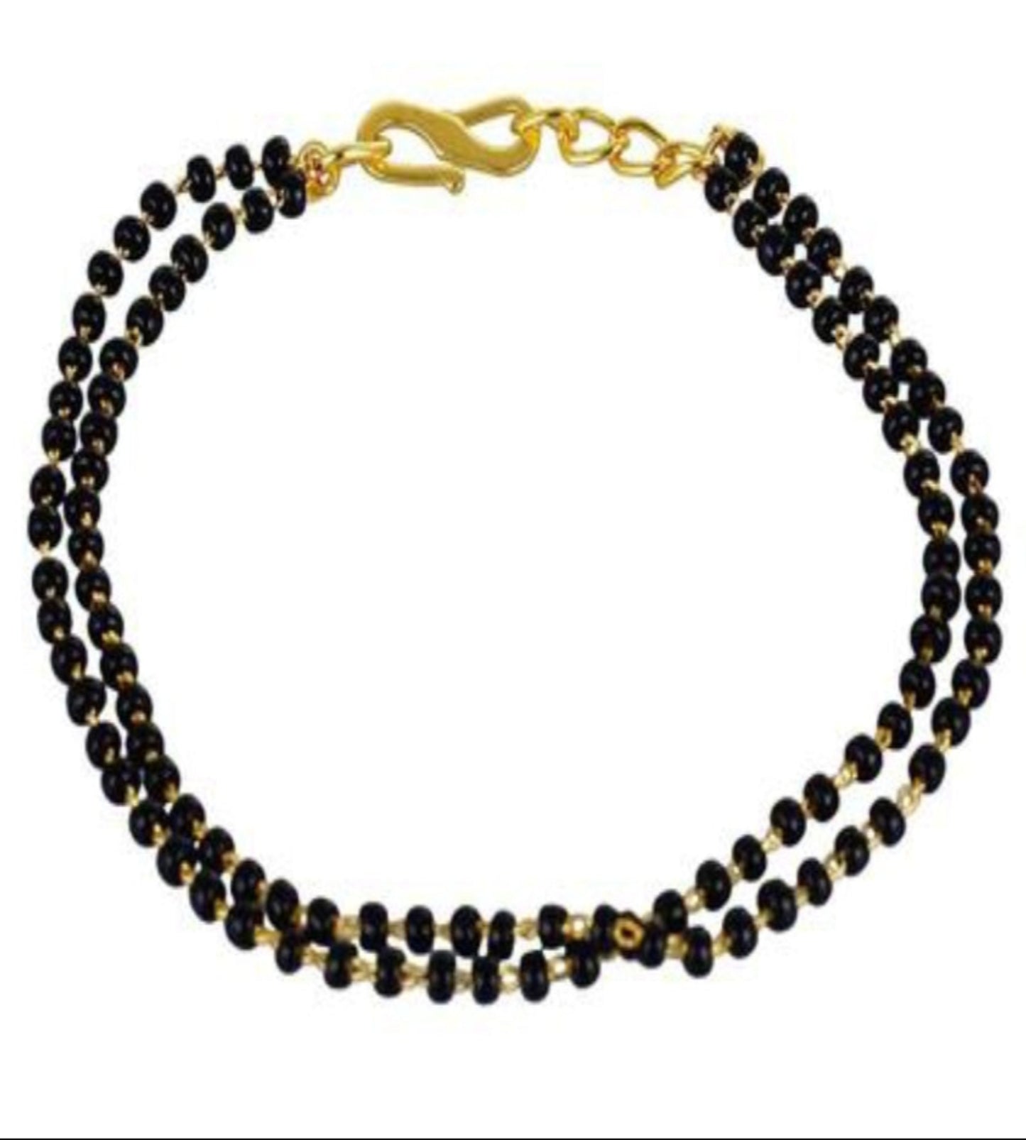 Traditional Double Strand Hand Mangalsutra Bracelet