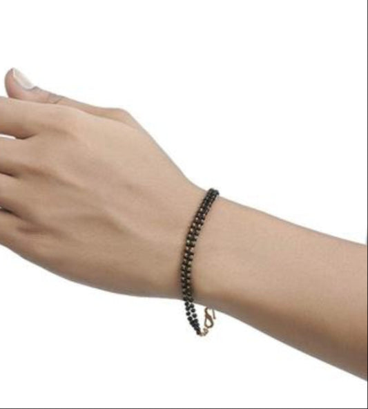 Traditional Double Strand Hand Mangalsutra Bracelet