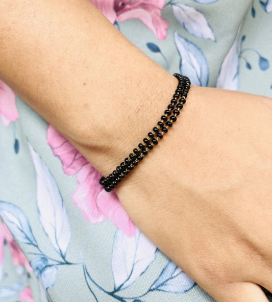 Traditional Double Strand Hand Mangalsutra Bracelet