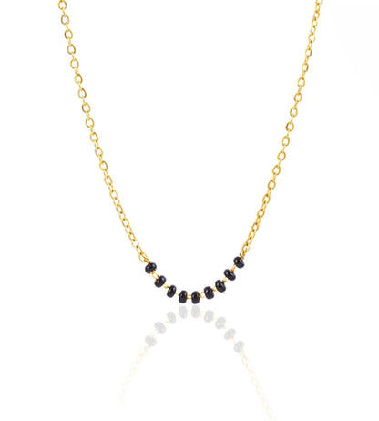 Mangalsutra Necklace with Black Beads