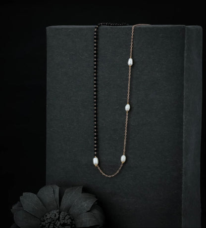 Trendy Mangalsutra Necklace with Pearls