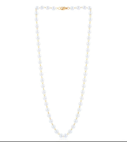 Elegant Classic Pearl Bead Necklace
