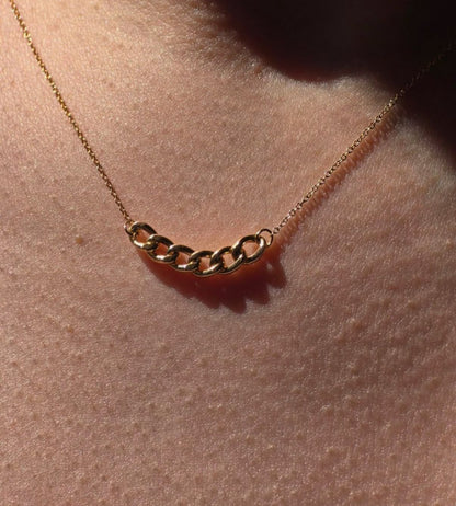 Dainty Gold Plated Chain Link Necklace