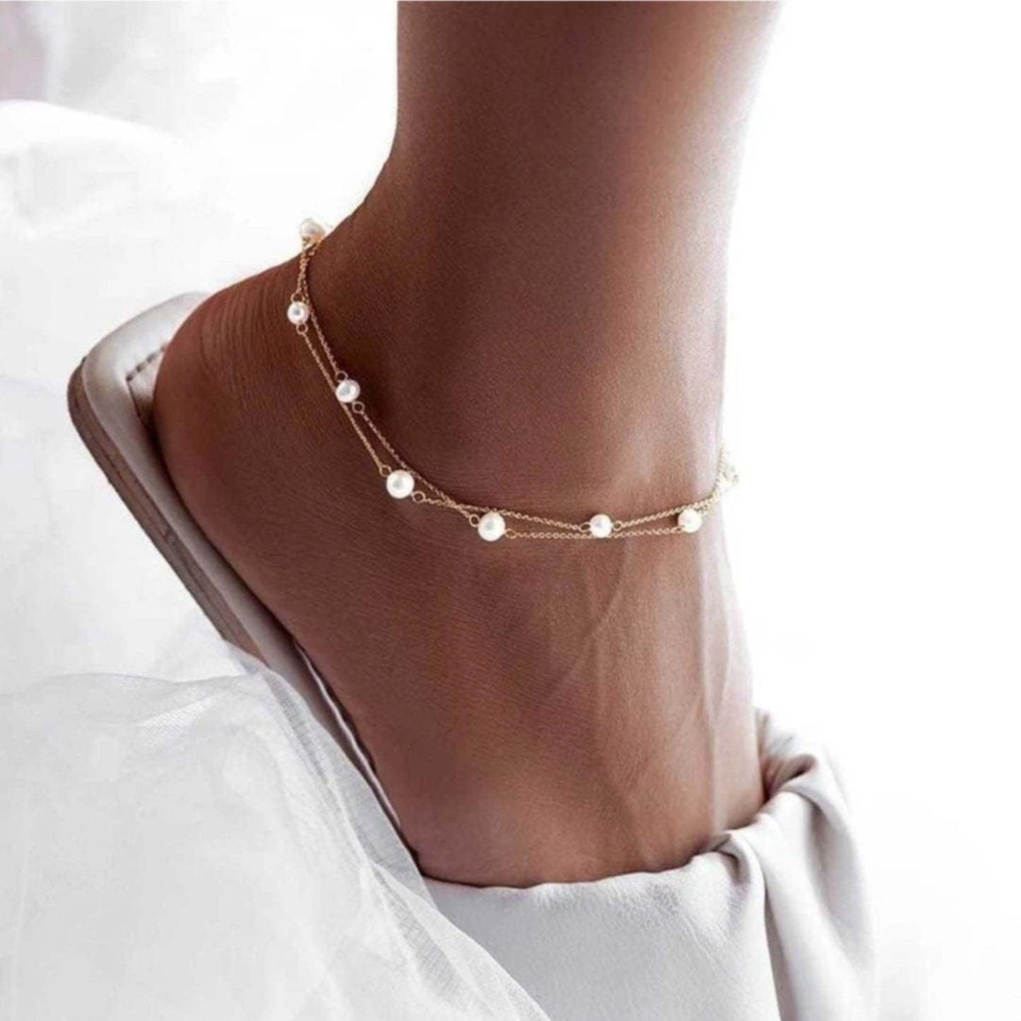 pearl anklet